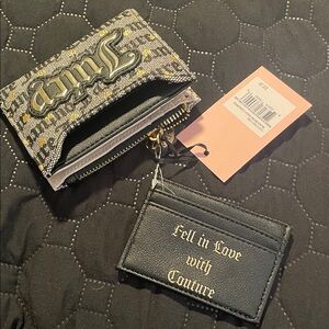 Juicy Couture Black and Gold Wallet Duo